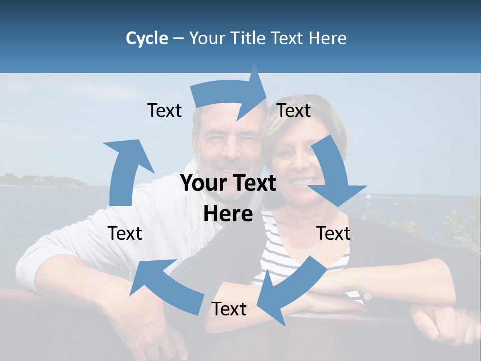 Couple On Vacation PowerPoint Template