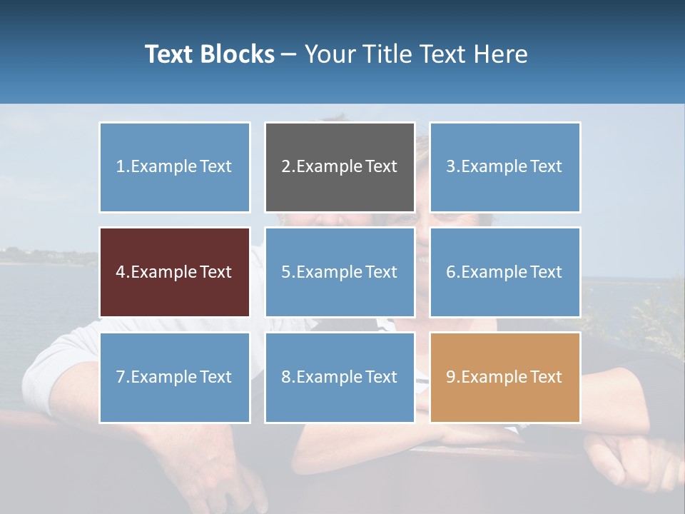 Couple On Vacation PowerPoint Template