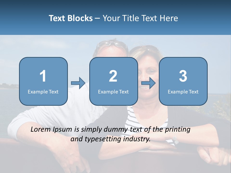 Couple On Vacation PowerPoint Template