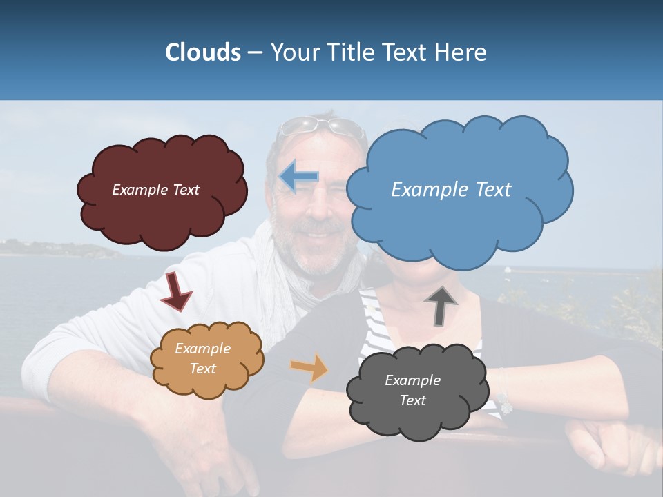 Couple On Vacation PowerPoint Template