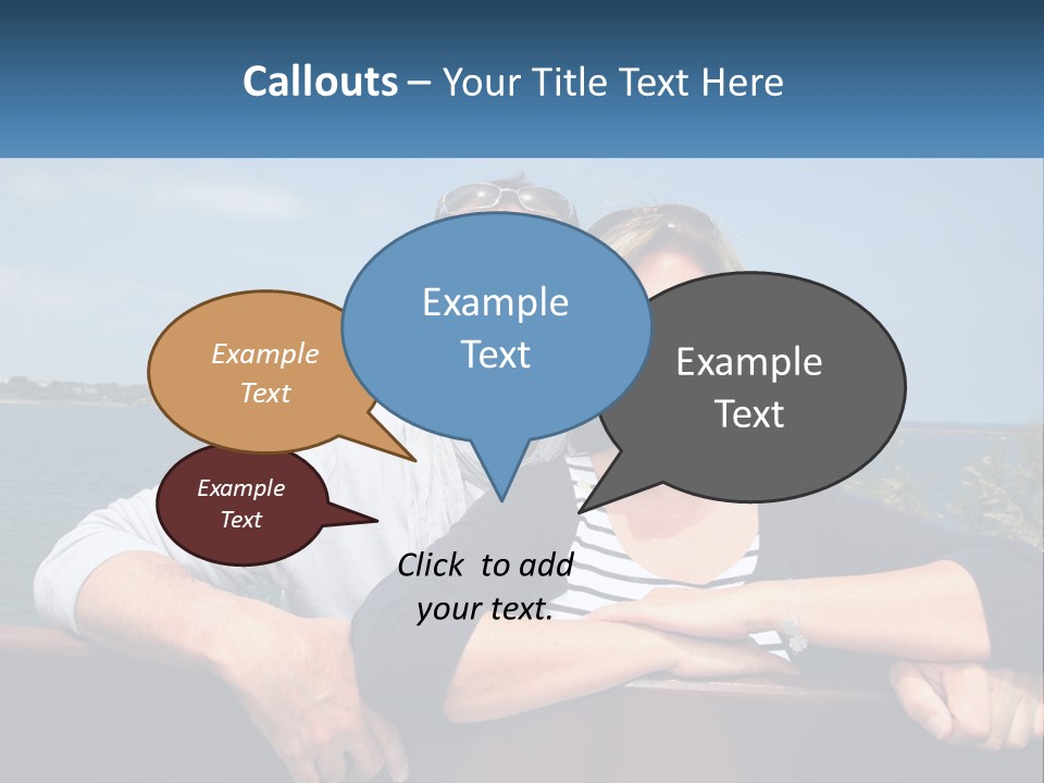 Couple On Vacation PowerPoint Template