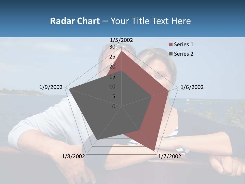 Couple On Vacation PowerPoint Template