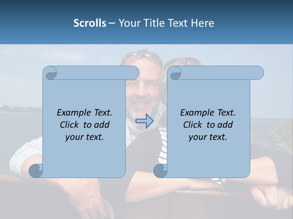 Couple On Vacation PowerPoint Template
