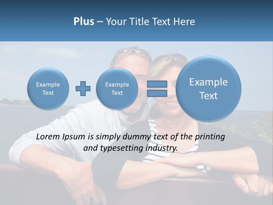 Couple On Vacation PowerPoint Template