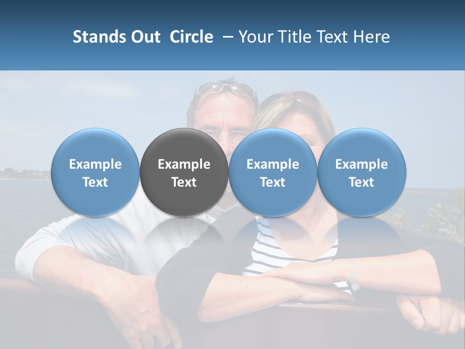 Couple On Vacation PowerPoint Template