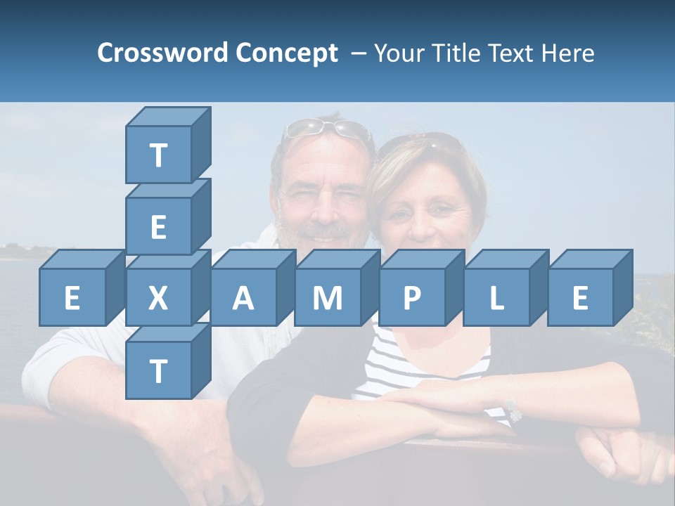 Couple On Vacation PowerPoint Template