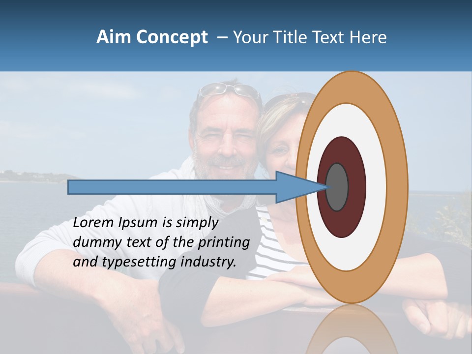 Couple On Vacation PowerPoint Template