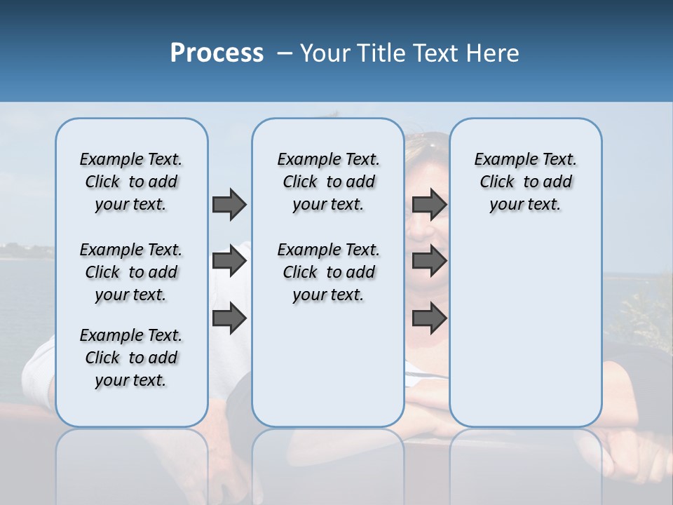 Couple On Vacation PowerPoint Template