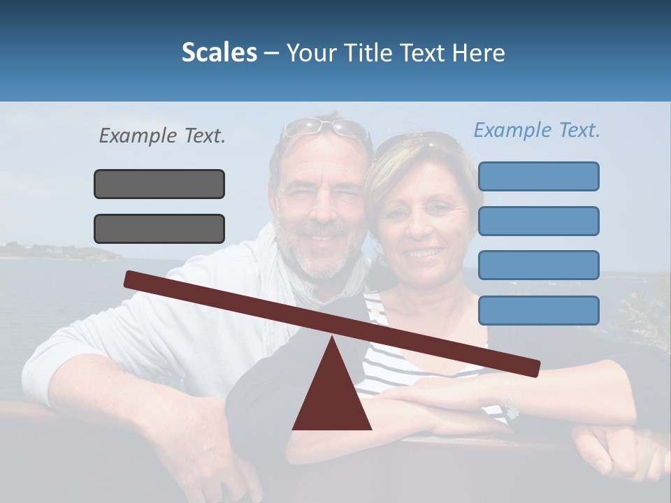 Couple On Vacation PowerPoint Template