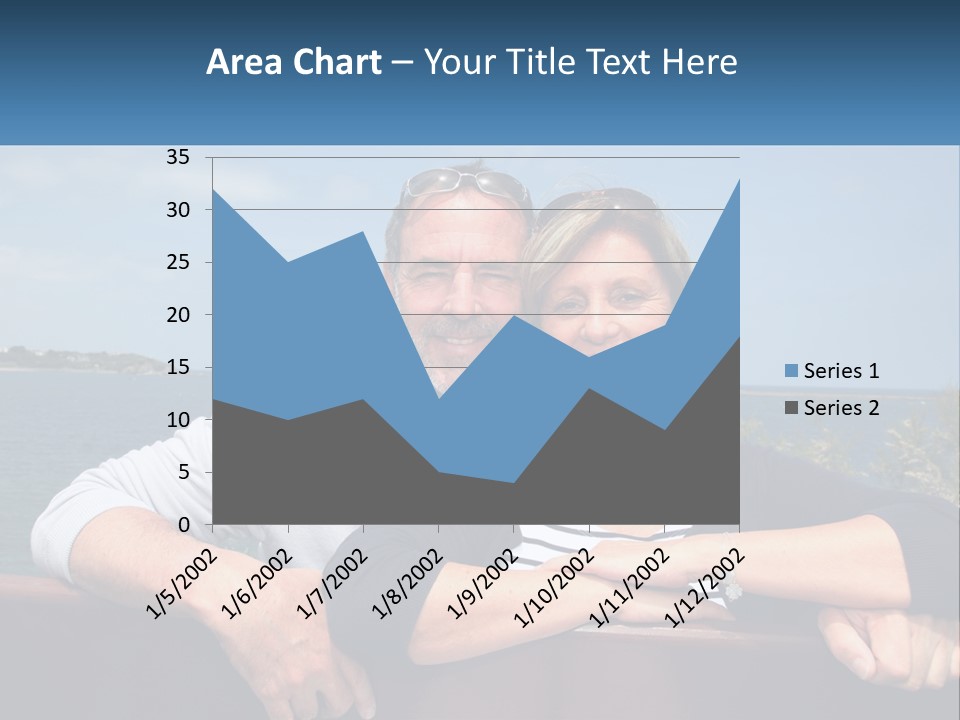 Couple On Vacation PowerPoint Template