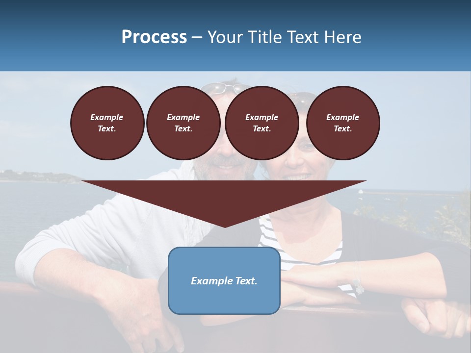 Couple On Vacation PowerPoint Template