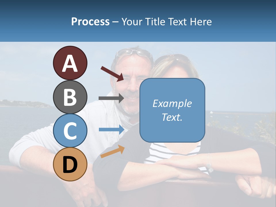 Couple On Vacation PowerPoint Template