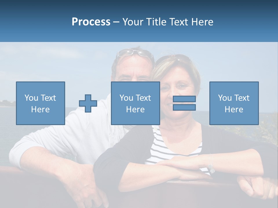 Couple On Vacation PowerPoint Template
