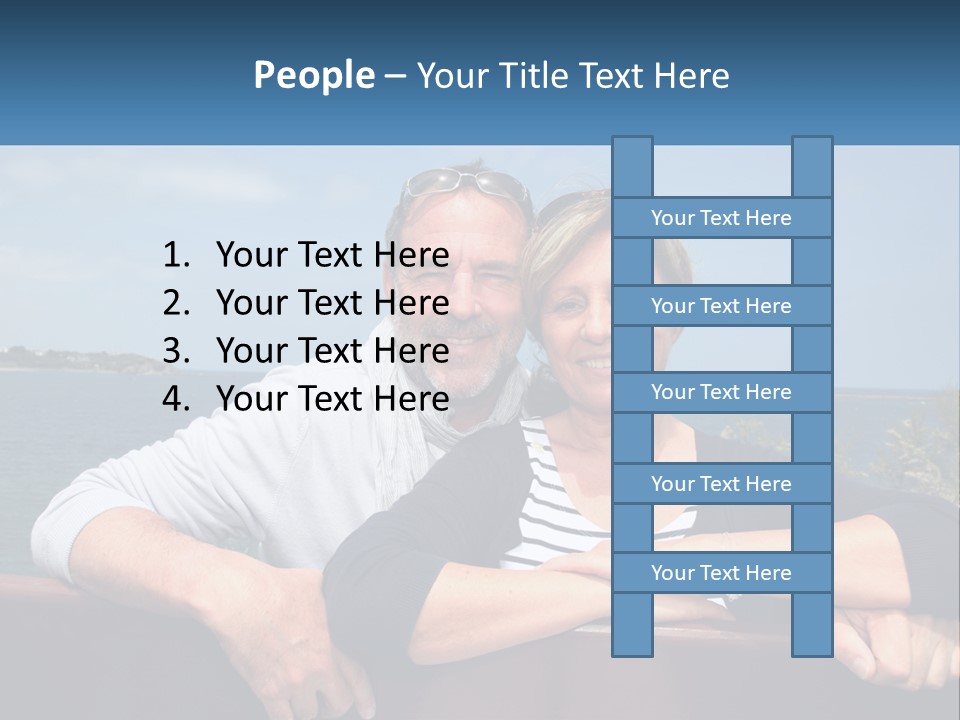 Couple On Vacation PowerPoint Template