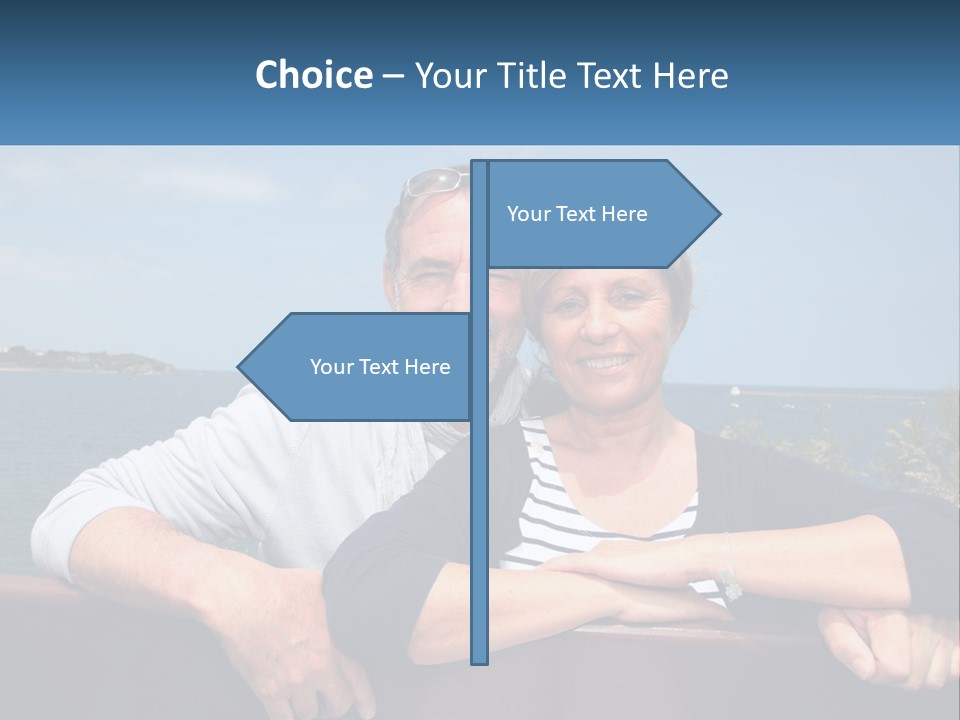 Couple On Vacation PowerPoint Template