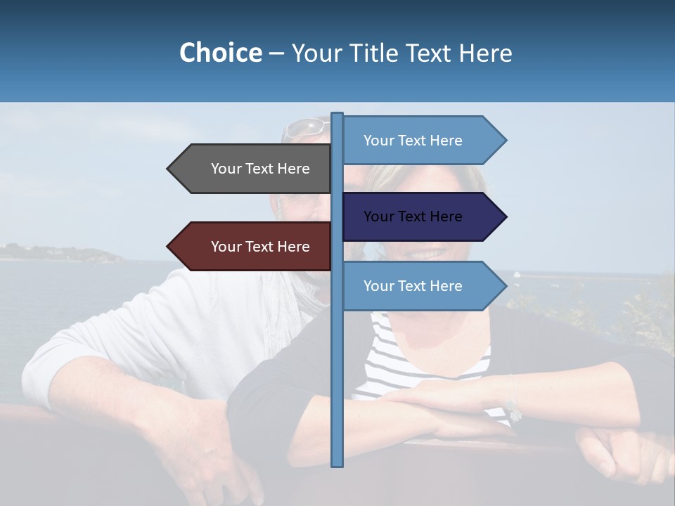 Couple On Vacation PowerPoint Template