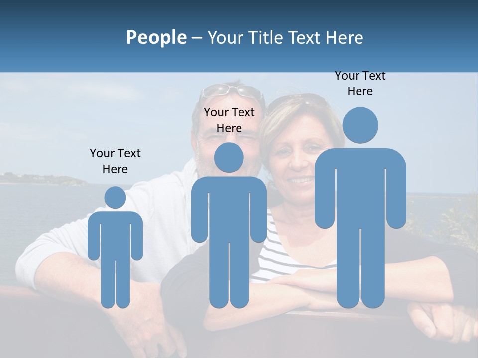 Couple On Vacation PowerPoint Template