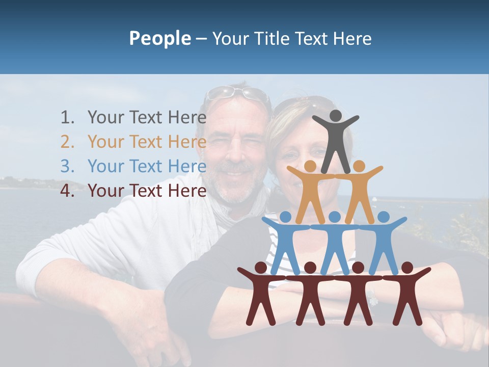 Couple On Vacation PowerPoint Template