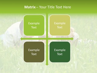 Family Resting On The Grass PowerPoint Template