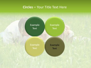 Family Resting On The Grass PowerPoint Template