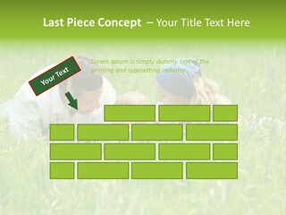 Family Resting On The Grass PowerPoint Template
