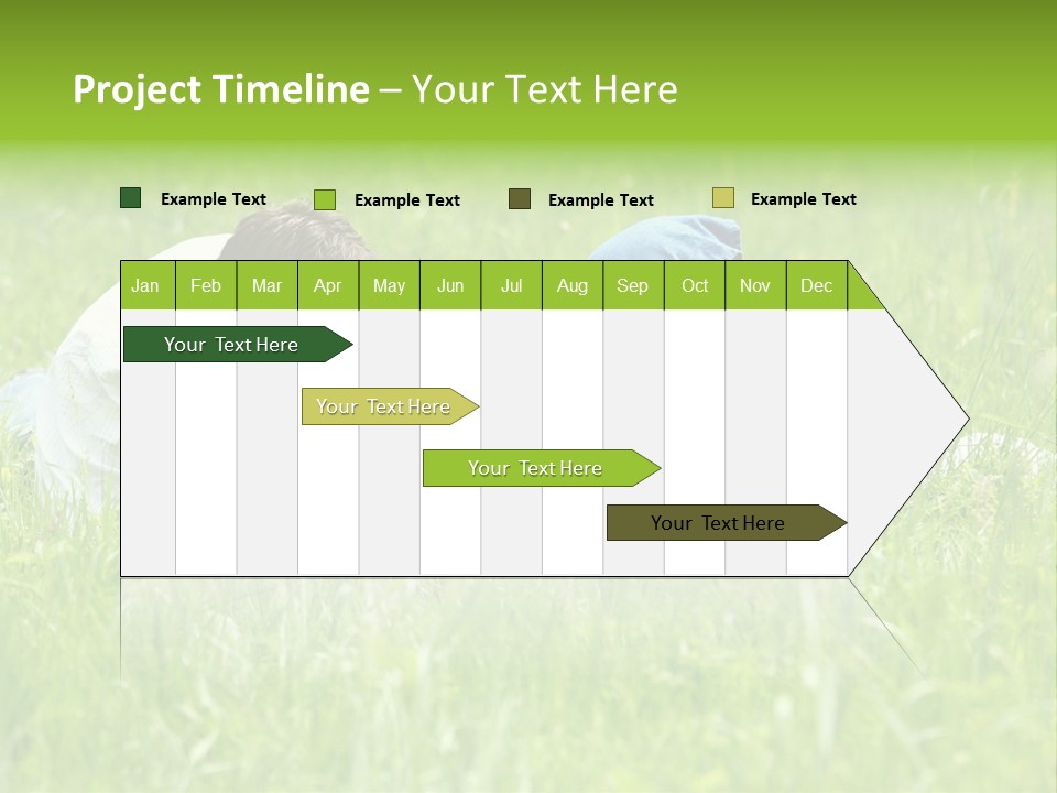 Family Resting On The Grass PowerPoint Template
