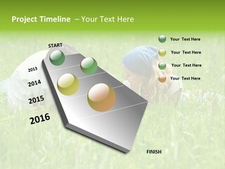 Family Resting On The Grass PowerPoint Template