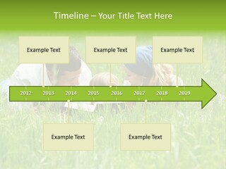 Family Resting On The Grass PowerPoint Template