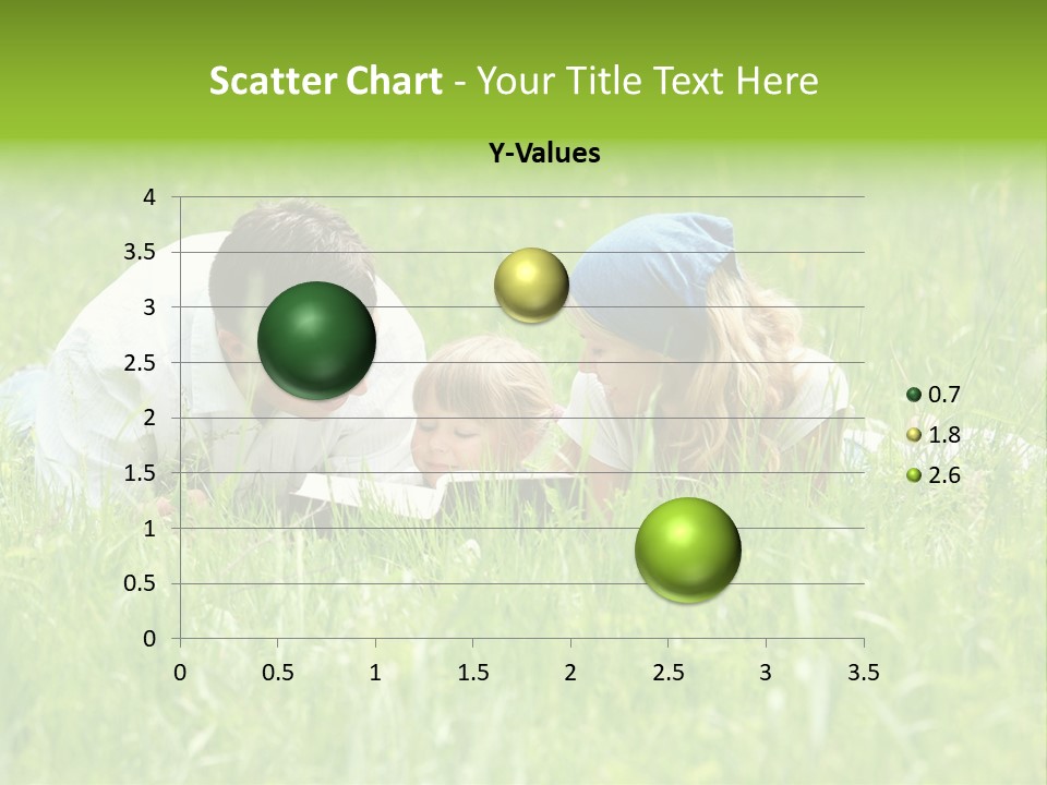 Family Resting On The Grass PowerPoint Template