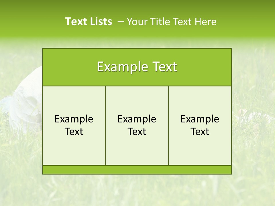 Family Resting On The Grass PowerPoint Template