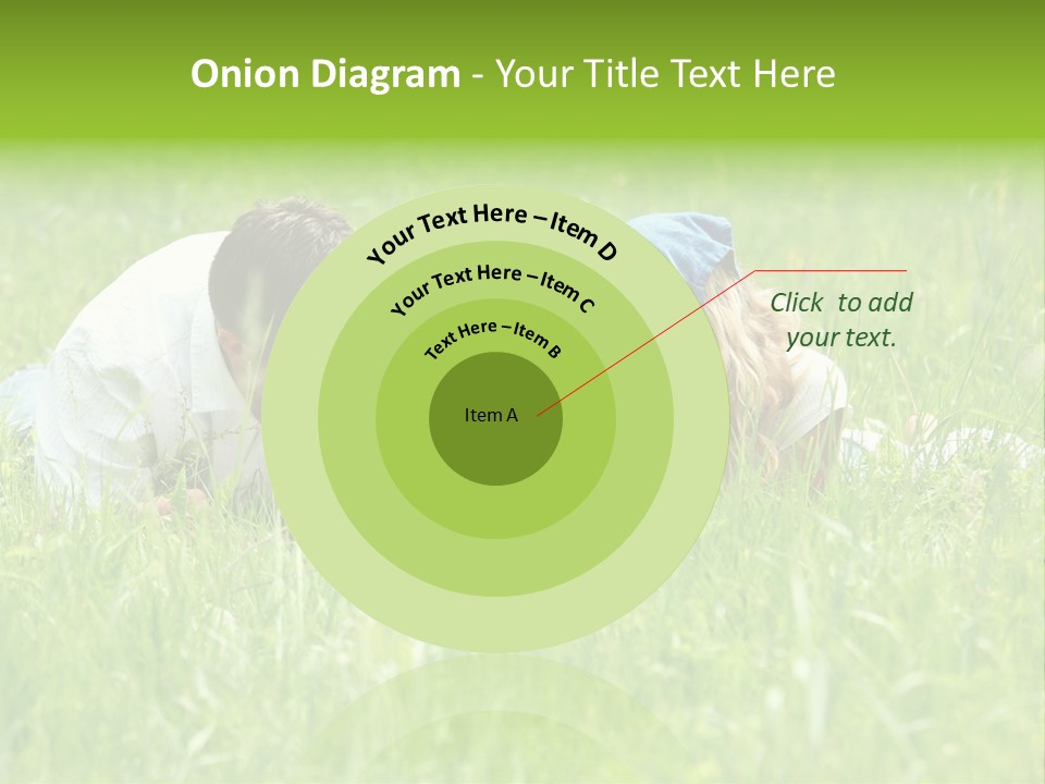 Family Resting On The Grass PowerPoint Template