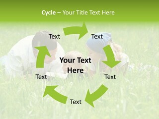Family Resting On The Grass PowerPoint Template
