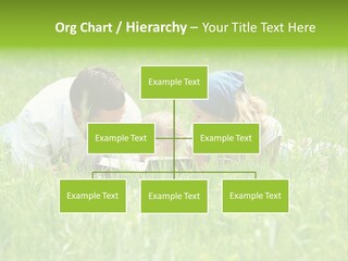Family Resting On The Grass PowerPoint Template