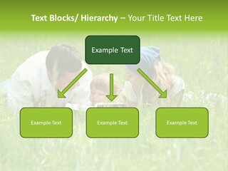 Family Resting On The Grass PowerPoint Template