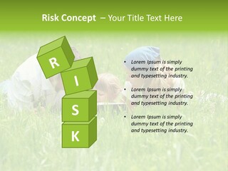 Family Resting On The Grass PowerPoint Template