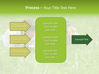 Family Resting On The Grass PowerPoint Template