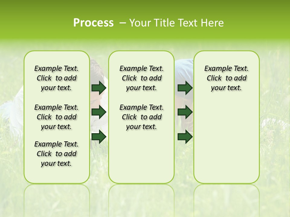 Family Resting On The Grass PowerPoint Template