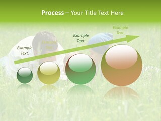 Family Resting On The Grass PowerPoint Template
