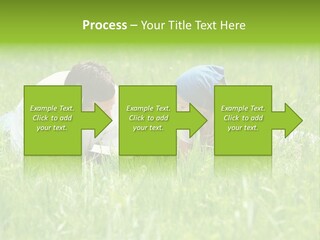 Family Resting On The Grass PowerPoint Template