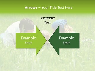 Family Resting On The Grass PowerPoint Template