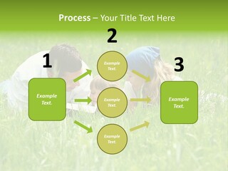 Family Resting On The Grass PowerPoint Template