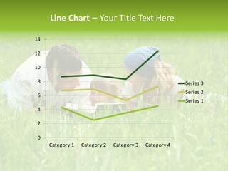 Family Resting On The Grass PowerPoint Template