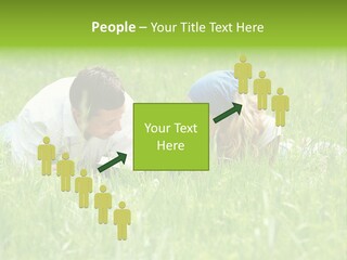 Family Resting On The Grass PowerPoint Template