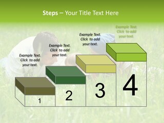 Family Resting On The Grass PowerPoint Template