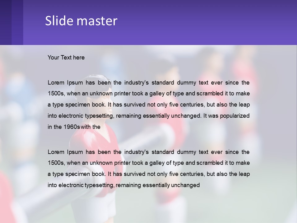 Table Soccer PowerPoint Template