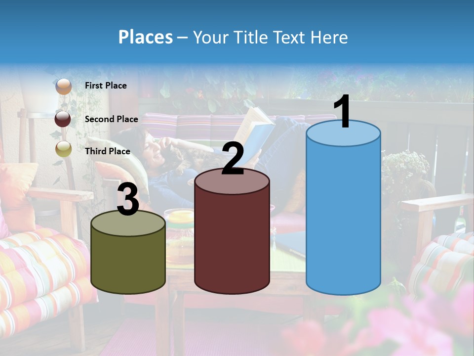 Relaxing With A Book PowerPoint Template