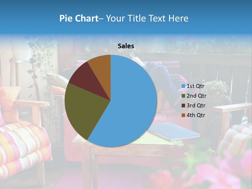 Relaxing With A Book PowerPoint Template