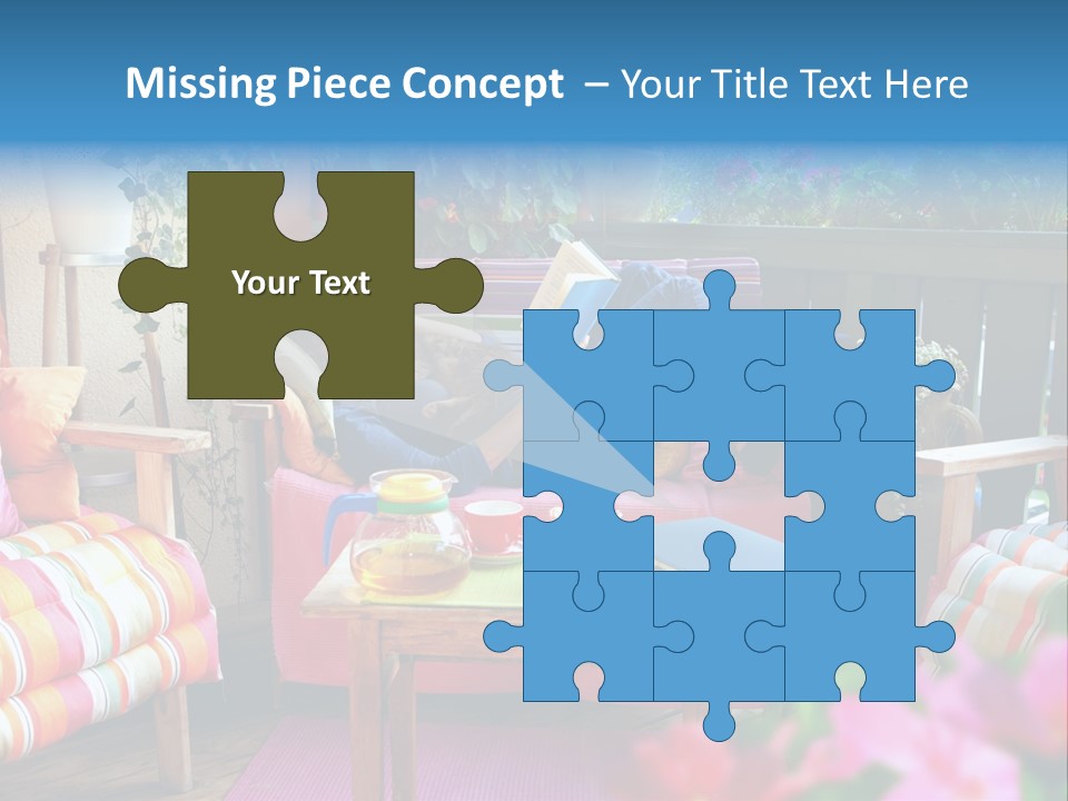 Relaxing With A Book PowerPoint Template