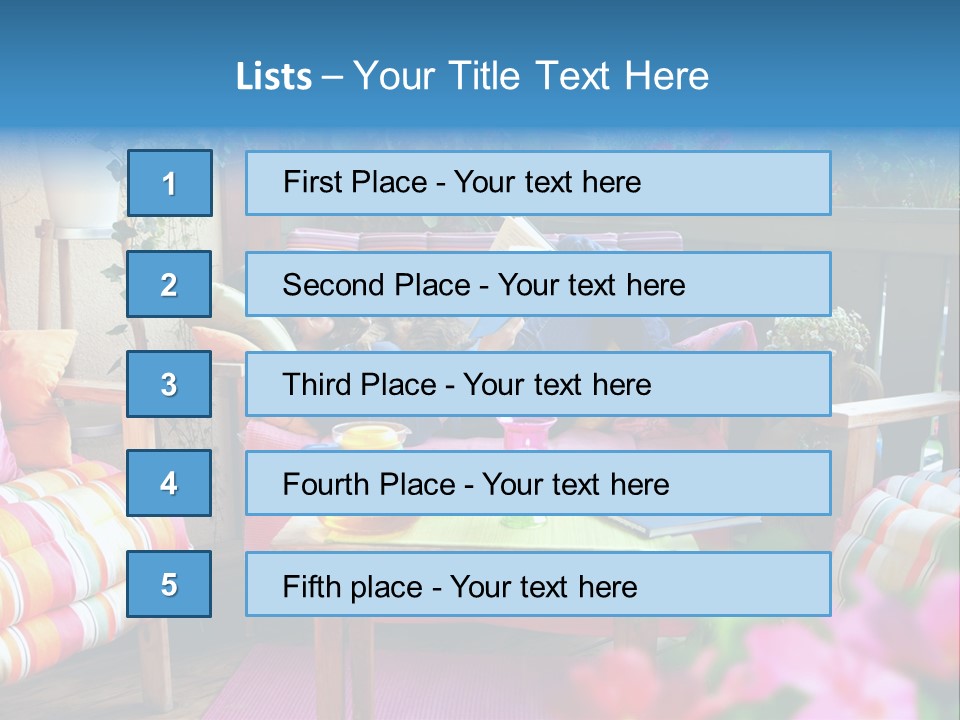 Relaxing With A Book PowerPoint Template