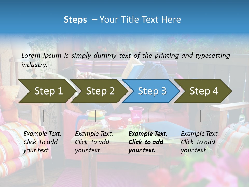 Relaxing With A Book PowerPoint Template